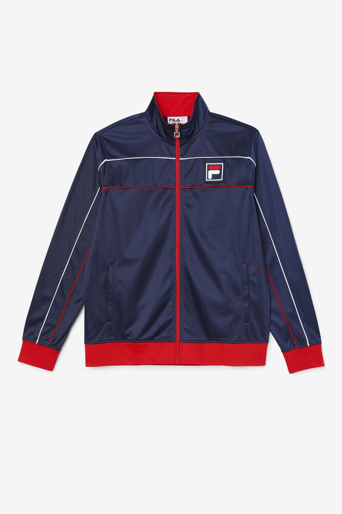 Fila Jacket Mens Navy Wayan Track - Ireland 19087-ESGO